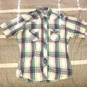 Vintage American Hero Western Wear Shirt Mens Lg